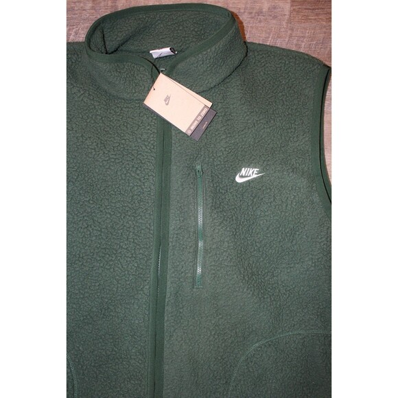 NWT Nike Men's Sportswear Tech Winterized Fleece Vest GREEN Sz XL NWT - Picture 5 of 5